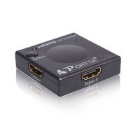 Portta PET0301DU HDMI Switch / Switcher 3 Port 3x1 v1.3 with 1.5 ft Pigtail support 3D 1080p N10