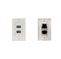 iMBAPrice - HDMI Pigtail Wall Plate Built-In Flexible Hi-Speed HDMI Cable with Ethernet Single Port (1 Port) White N4