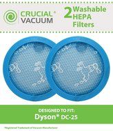2 Dyson DC25 Lifetime Washable &amp; Reusable HEPA Vacuum Cleaner Filters, Replaces Dyson Vacuum Part # 914790-01,...
