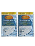 18 Panasonic U, U-3 &amp; U-6 Upright Vacuum Cleaner Bags, MC-V145M, MC-115P, MC-V5000 thru MC-V5099, MC-V7300 thru... N2