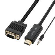 A-tech Ahdvgsy30-bk Is a 10ft Hdmi Male to VGA Male Converter Adapter Video Cable.this Hdmi to Vga Cable Often... N2
