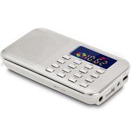 iMinker Mini Portable Digital AM/FM Radio Media Speaker MP3 Music Player Support TF Card/USB Port with LED Screen... N10
