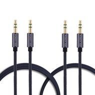 Poweradd Nylon Braided Stereo Audio Cable (3.3ft / 1m) Gold Plated Tangle-Free 3.5mm Male to Male AUX Cable for... N12