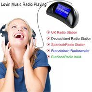 RG Wifi Internet Radio Adapter Color Display Screen With Slim Remote Controller Stations Receiver N4