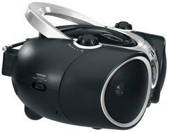 Jensen CD-490 Portable Sport Stereo CD Player with AM/FM Radio and Aux Line-in &amp; Headphone Jack (Blue) N6