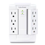 CyberPower CSB100W 900 Joules Essential Wall Tap with 1-Outlet Surge Suppressor N12
