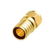 Cable Matters 10-Pack, Gold Plated F-Type Crimp-On Coaxial RG6 Connector N2