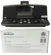 SUNBEAM ALARM CLOCK,RADIO,IPOD,AUX