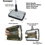 Dust Care DC 1001 Non Electric Commercial Grade Carpet Sweeper with Clean Out Comb On-Board, 3 Brush System