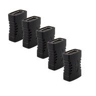 yueton Pack of 5 Nickel Plated HDMI Female to Female F/F Coupler Connector Adapter N2