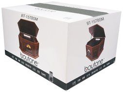 7-in-1 Boytone BT-15TBSM Classic Turntable Stereo System, Vinyl Record Player, AM/FM, CD, Cassette, USB, SD slot... N7