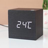 XJoel Powered Digital LED Desk Alarm Clock with Thermometer N4