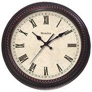 New WESTCLOX 32059 20&quot; Round Marbled Case Finish Clock