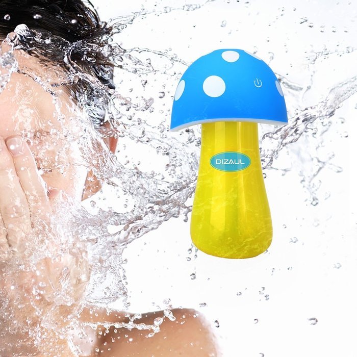 Ultrasonic Cool Mist Humidifier,Dizaul Mushroom Humidifier 200ml for skin moisturing,stealth mask with No Noise... N15