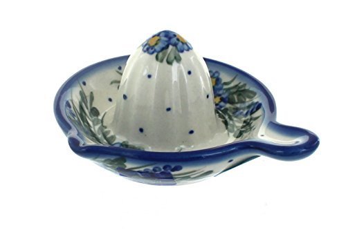 Polish Pottery Hyacinth Lemon Squeezer