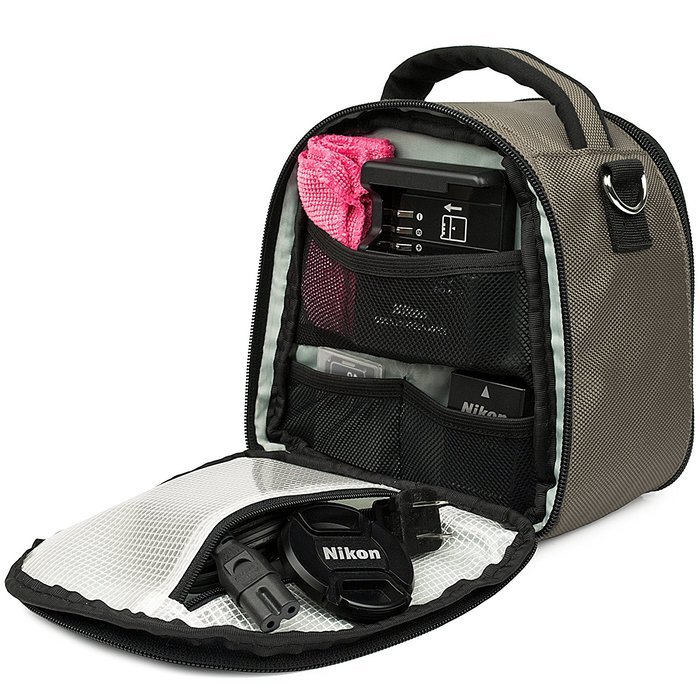 Laurel DSLR Camera Handbag for Panasonic Lumix DMC Series SLR Cameras, Grey N54