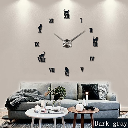 EverTrust(TM) new real quartz selling metal modern watch large 3d diy wall clock home decor gift silent clocks... N3