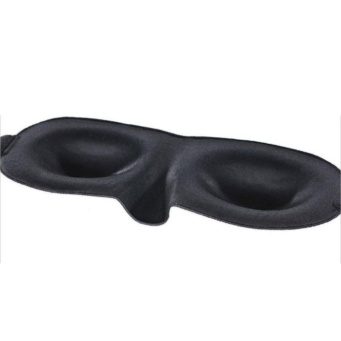 BXT Travel Night&Noon Nap Sleep Soft Eye Mask Blindfold Blinder Black N2