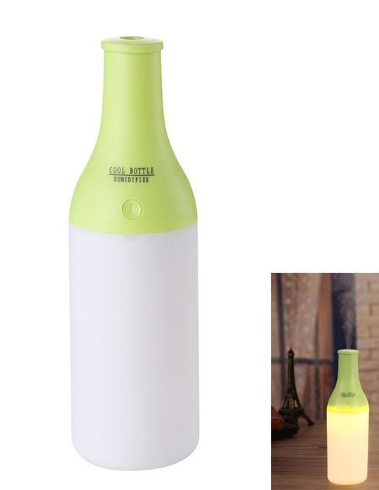 Asiacc&reg; Mini USB Cool Bottle Humidifier/Essential Oil Diffuser/Aromatherapy Mist Maker with LED Light for Office... N17
