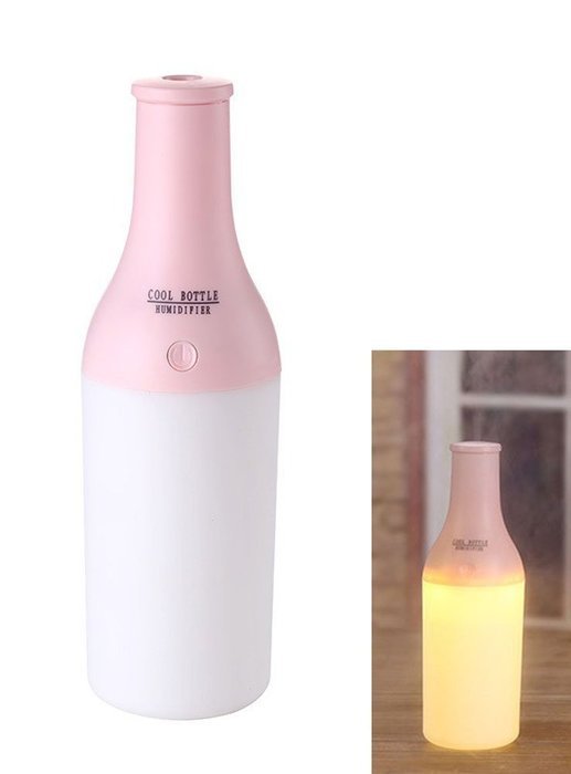 Asiacc&reg; Mini USB Cool Bottle Humidifier/Essential Oil Diffuser/Aromatherapy Mist Maker with LED Light for Office... N18
