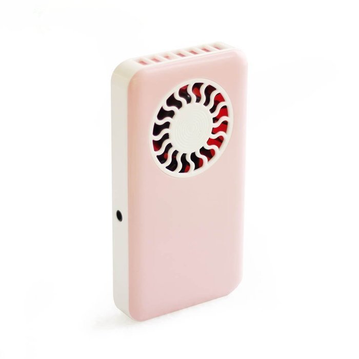 Somnr&reg;&nbsp; Pink Mini Usb Bladeless Fan Chargeable Genuine Ultra-thin Handheld the Ifan Creative Air Conditioning... N3
