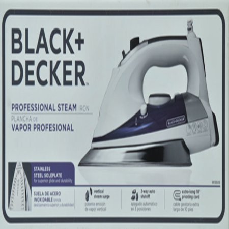 Comfort Grip Handle Professional Steam Iron with Pivoting Cord, Purple N4