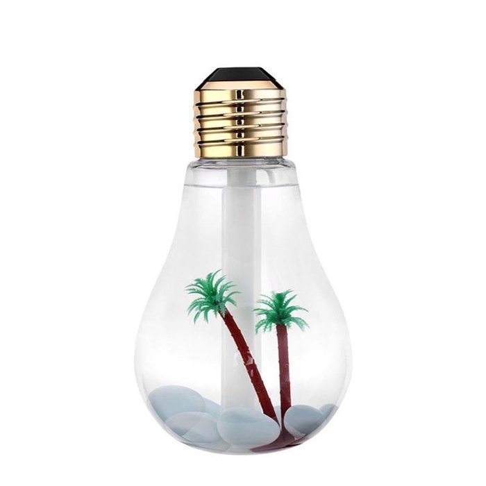 Lamp Humidifier, Oksale USB Charging, Transparent Home Aroma LED Air Diffuser Purifier Atomizer (Gold) N9