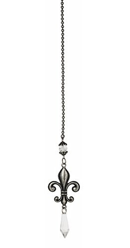 Silver Colored Fleur-de-lis Ceiling Fan Pull - By Ganz