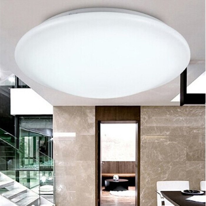 Spritech(TM) Rounded Pure White Acrylic Ceiling Fixture for Bedroom Study Sitting Room Corridor Balcony Hallway... N4