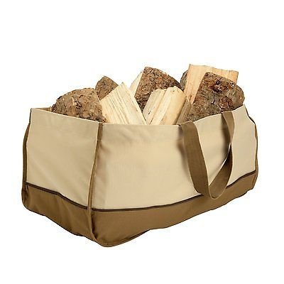 Jumbo Log Carriers Holder Bag Portable Fireplace Firewood Veranda Jumbo Log Tote N3