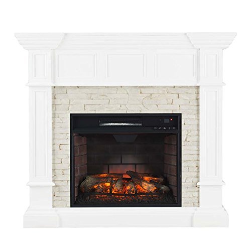Southern Enterprises Merrimack Corner Infrared Electric Fireplace N3