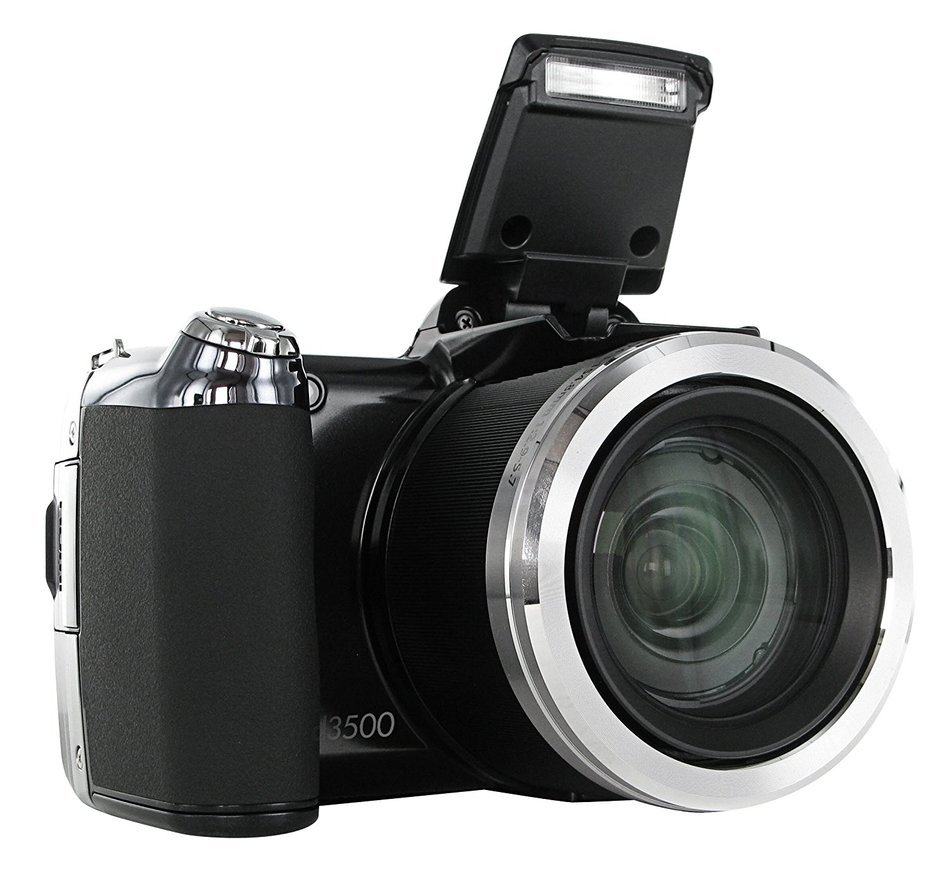 HP HP-D3500 14MP Digital Camera with 36x Optical Image Stabilized Zoom and 3-Inch LCD Screen (Black) N7