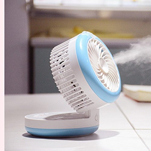 Water Mist Fan Rechargeable Misting Humidifier Fans 3colors Spraying Powerful Fan Office Desktop Mobile Power... N3