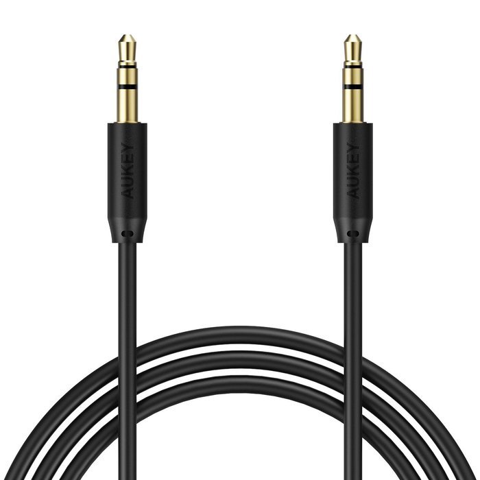 AUKEY Audio Cable 3.5mm Premium Auxiliary 4ft Aux Audio Cable for Headphones, iPods, iPhones, iPads, Home or Car... N6