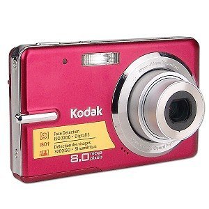 Kodak EasyShare M883 8MP 3x Optical Zoom Digital Camera (Red) N3