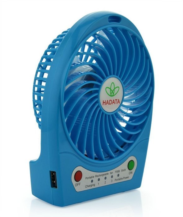 Momoday&reg; Mini Personal Electrical Portable Fan Rechargeable Power Bank Fan 3 Speeds Desktop Summer Cooler Fan... N3