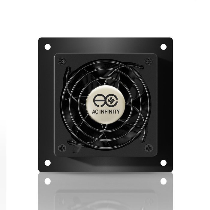 AC Infinity AIRPLATE S3, Quiet Cooling Fan System 6" with Speed Control, for Home Theater AV Cabinets N4