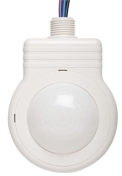 Hubbell HMHB23BPCW 480VAC Watertight High Bay PIR Sensor - 1 Double Pole Relay with Photocell, White