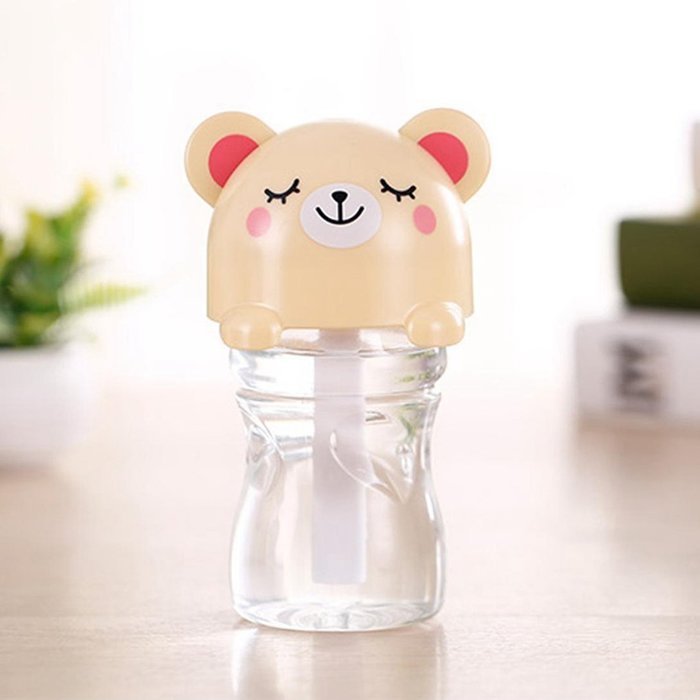 Hatop Sweet USB Mini Cartoon Bottle Cap Humidifier Office Air Diffuser (Black) N3