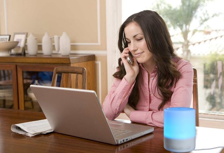 ThreeH 300ml Essential Oil Diffuser Aroma Oil Cool Mist Humidifier with Adjustable Mist Mode Waterless Auto Shut-off... N5