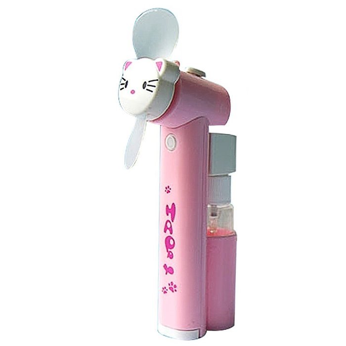 AMTopShow Best Cool Mist Humidifier Fan Air Cooler Battery Powered Super Long Lasting Hello Kitty Style N41
