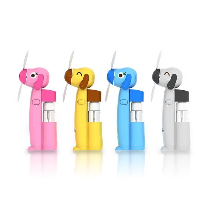 AMTopShow Best Cool Mist Humidifier Fan Air Cooler Battery Powered Super Long Lasting Hello Kitty Style N45