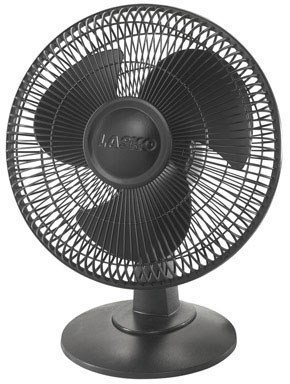 Lasko Table Fan 12 In. Oscillation Black