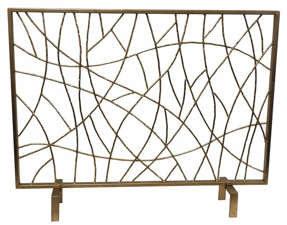 FIREPLACE SCREENS - "INTO THE WOODS" DECORATIVE FIRE SCREEN - FIRE PLACE SCREEN