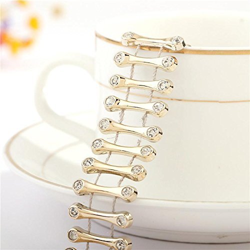 Women Gold Tiara Choker Collar Rhinestone Crystal Pendant Chain Necklace Jewelry N2