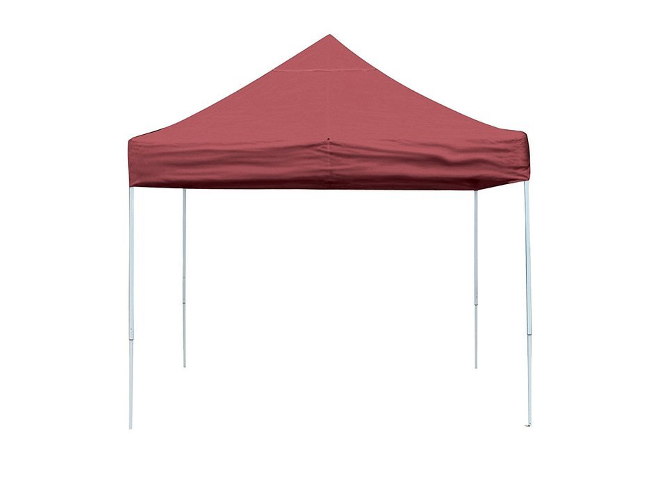 10x10 Straight Leg Pop-up Canopy, American Pride Cover, Black Roller Bag N13