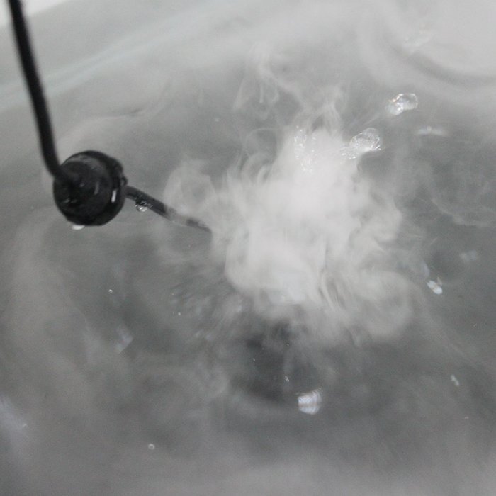 TOOGOO(R) 110V 3.5CM MINI Mist Maker Fogger Water Fountain Pond Fog Machine Atomizer Air Humidifier Black N3