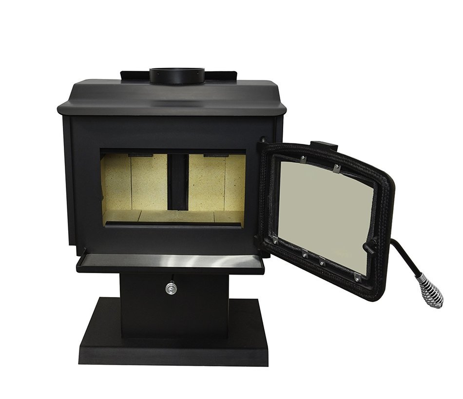 Pleasant Hearth 2,200 Square Feet Wood Burning Stove, Large N11