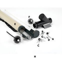 Pro-Spin To Rovac Adaptor, Prospin On Brush End, Rovac On Drill End