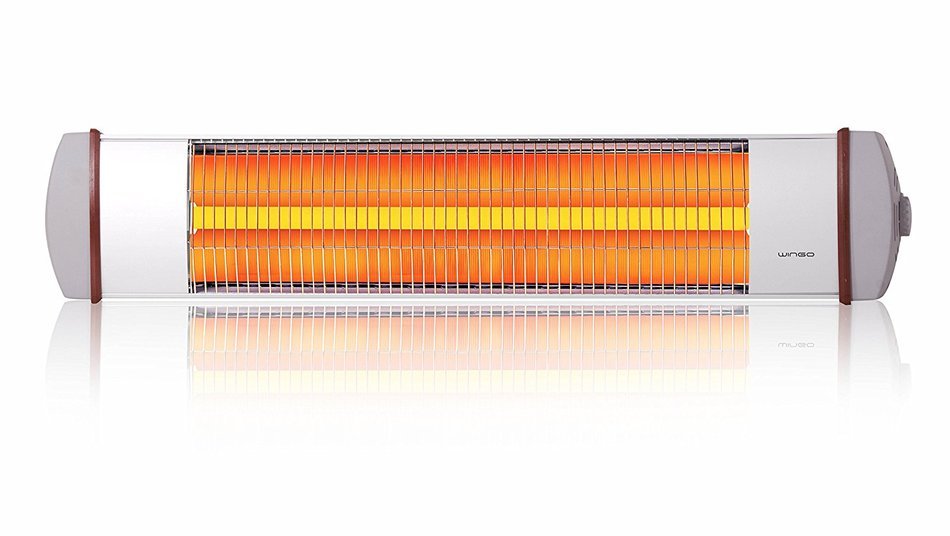 KUMTEL WX-12 WINGO Infrared Heater, One Size, Solid, Silver